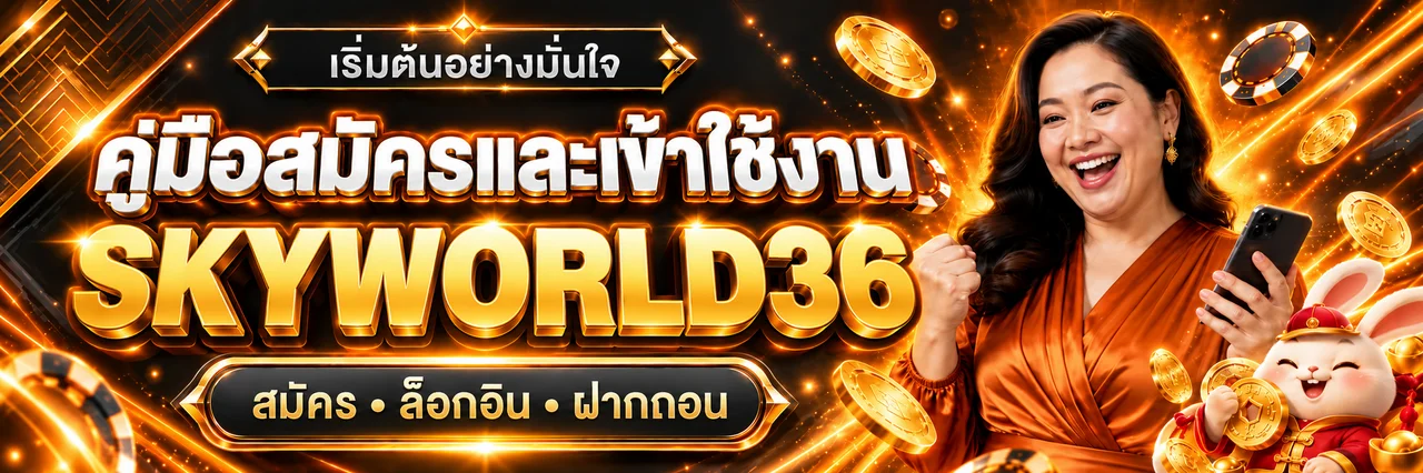 SKYWORLD36 คู่มือสมัคร ล็อกอิน และฝากถอน